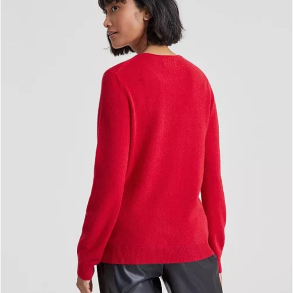 Charter Club Red Cashmere Sweater - Picture 10 of 10